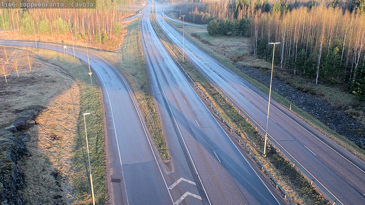 Weather Camera Image Väg 6 Villmanstrand, Lavola, Lappeenranta, Etelä-Karjala