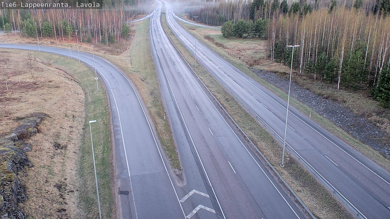 Weather Camera Image Väg 6 Villmanstrand, Lavola, Lappeenranta, Etelä-Karjala
