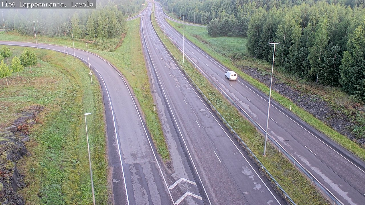 Weather Camera Image Road 6 Lappeenranta, Lavola, Lappeenranta, Etelä-Karjala