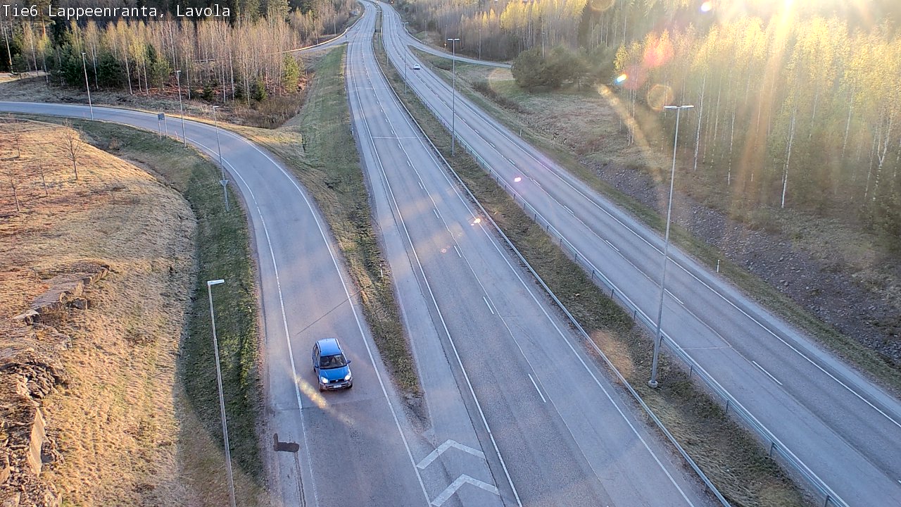 Weather Camera Image Väg 6 Villmanstrand, Lavola, Lappeenranta, Etelä-Karjala