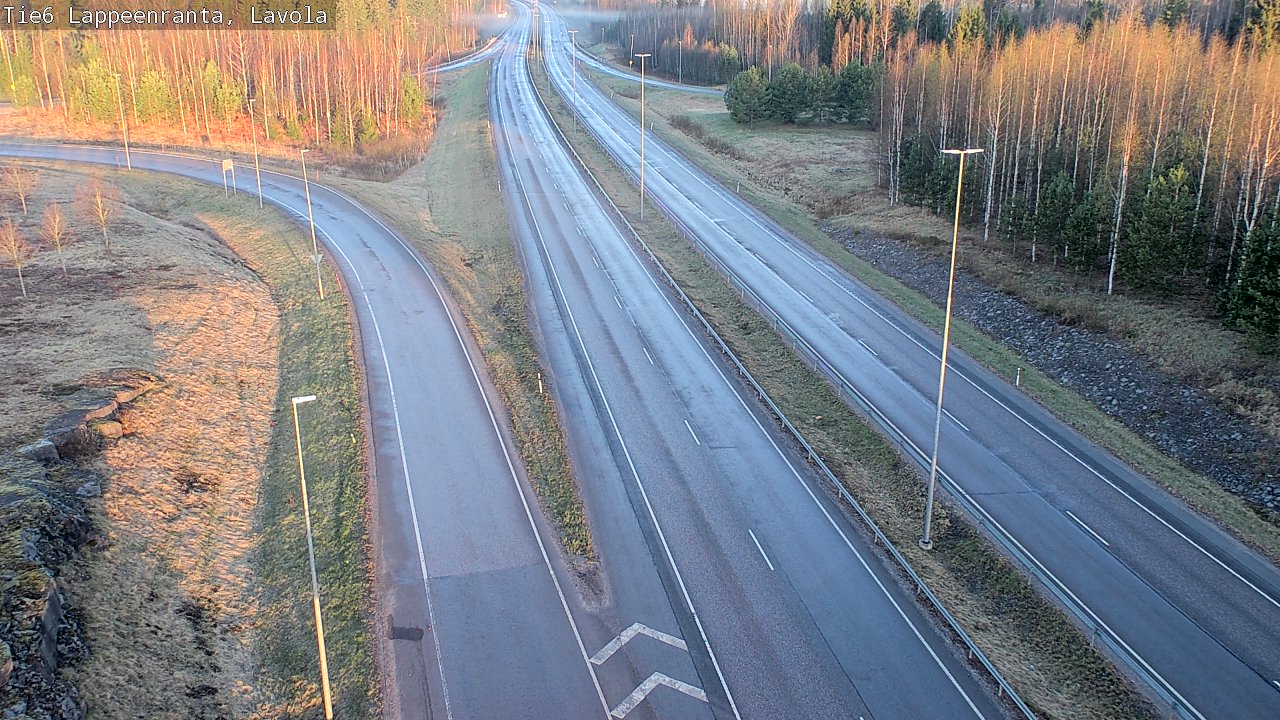 Weather Camera Image Väg 6 Villmanstrand, Lavola, Lappeenranta, Etelä-Karjala
