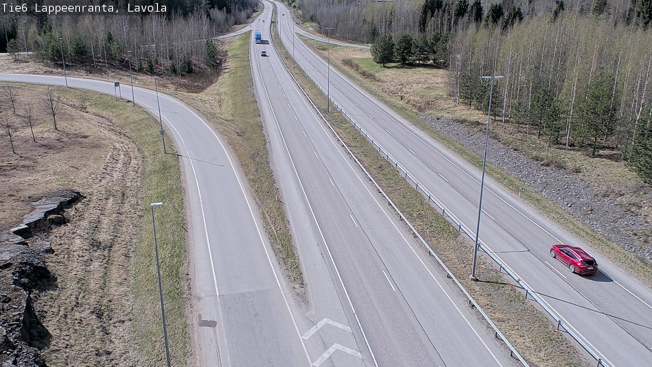 Weather Camera Image Väg 6 Villmanstrand, Lavola, Lappeenranta, Etelä-Karjala