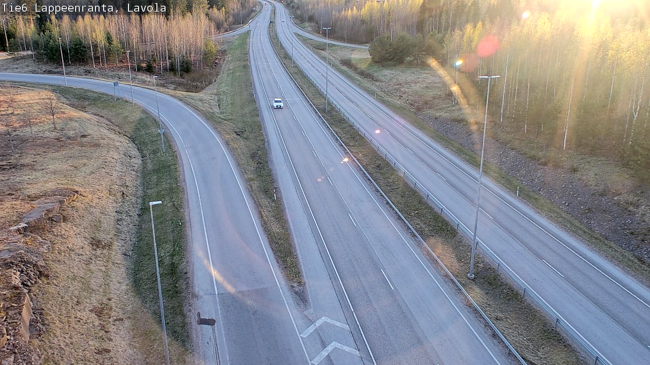 Weather Camera Image Väg 6 Villmanstrand, Lavola, Lappeenranta, Etelä-Karjala