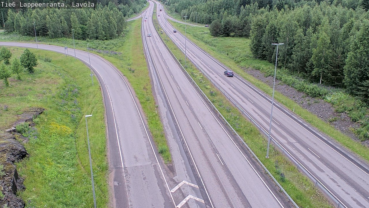 Weather Camera Image Väg 6 Villmanstrand, Lavola, Lappeenranta, Etelä-Karjala