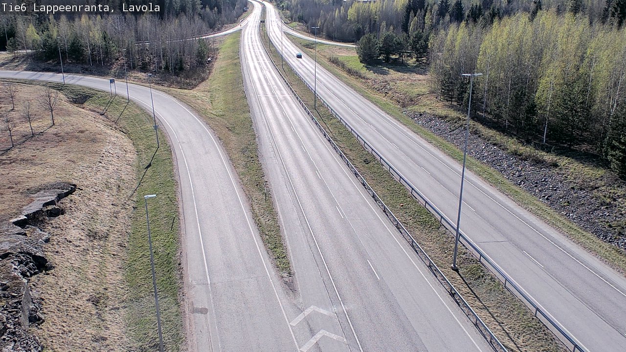 Weather Camera Image Väg 6 Villmanstrand, Lavola, Lappeenranta, Etelä-Karjala