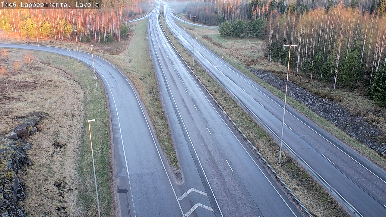 Weather Camera Image Väg 6 Villmanstrand, Lavola, Lappeenranta, Etelä-Karjala