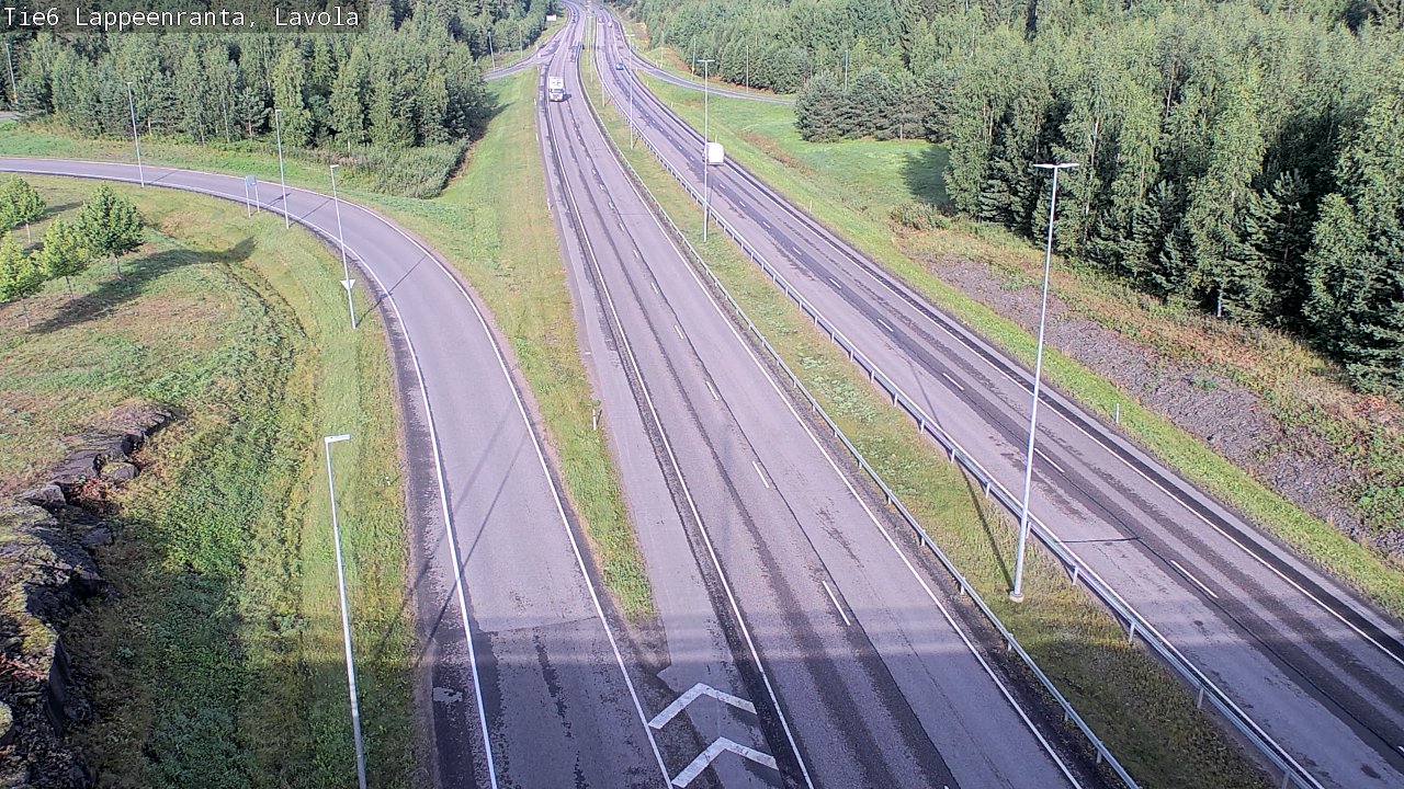 Weather Camera Image Road 6 Lappeenranta, Lavola, Lappeenranta, Etelä-Karjala