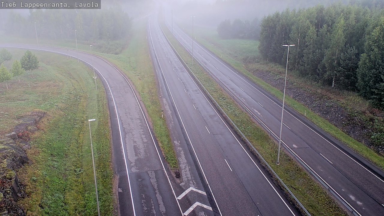 Weather Camera Image Road 6 Lappeenranta, Lavola, Lappeenranta, Etelä-Karjala