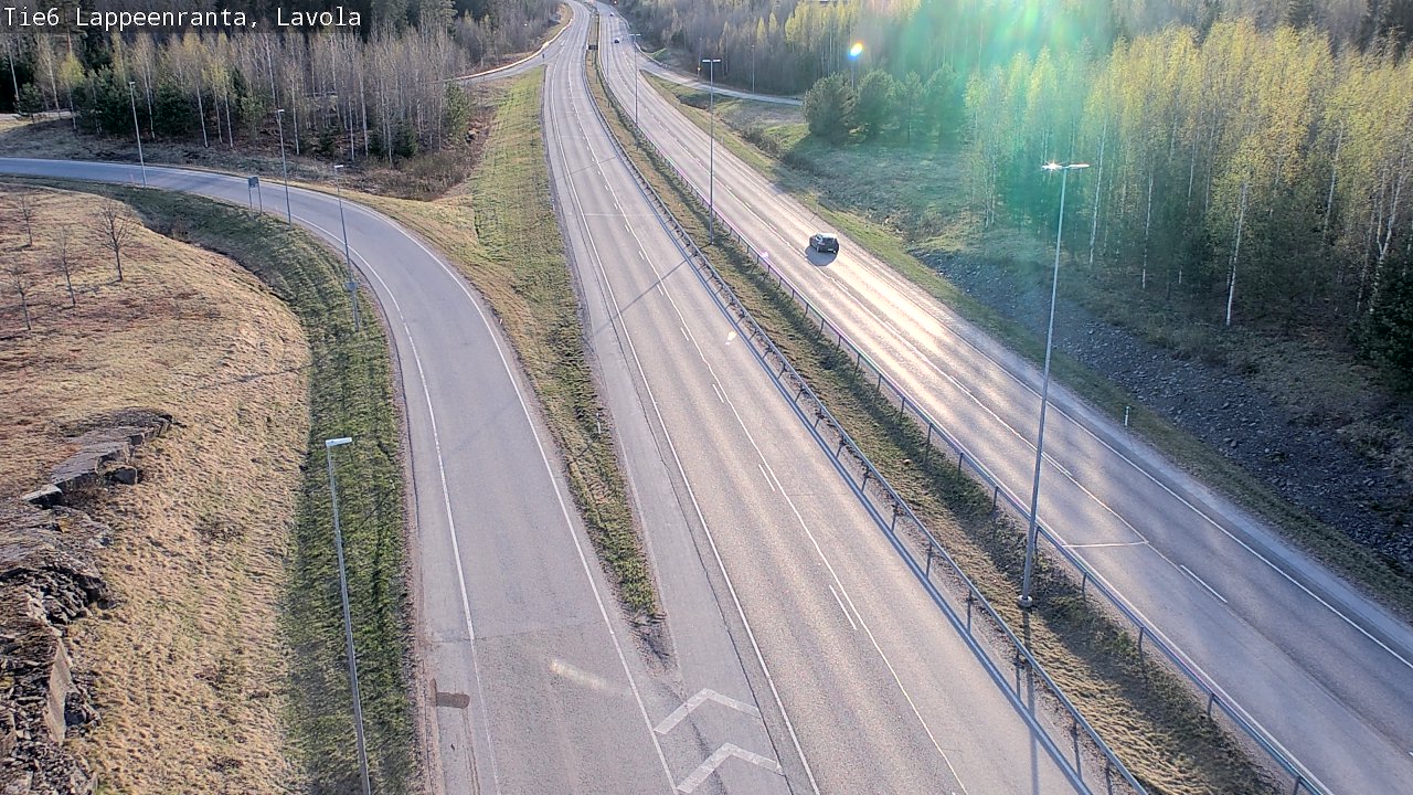 Weather Camera Image Väg 6 Villmanstrand, Lavola, Lappeenranta, Etelä-Karjala