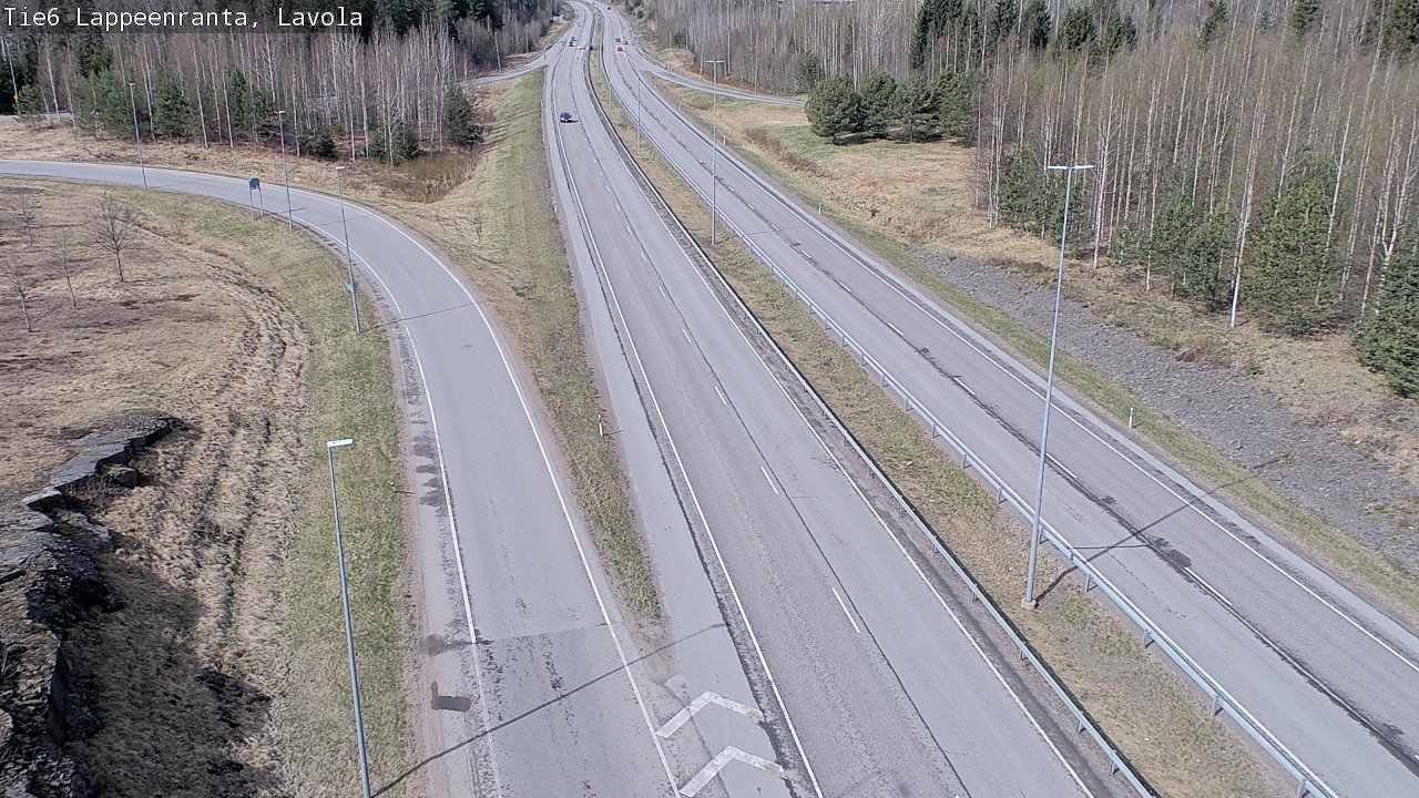 Weather Camera Image Väg 6 Villmanstrand, Lavola, Lappeenranta, Etelä-Karjala