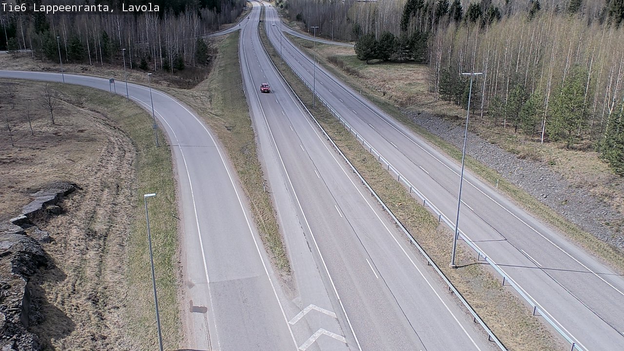 Weather Camera Image Väg 6 Villmanstrand, Lavola, Lappeenranta, Etelä-Karjala