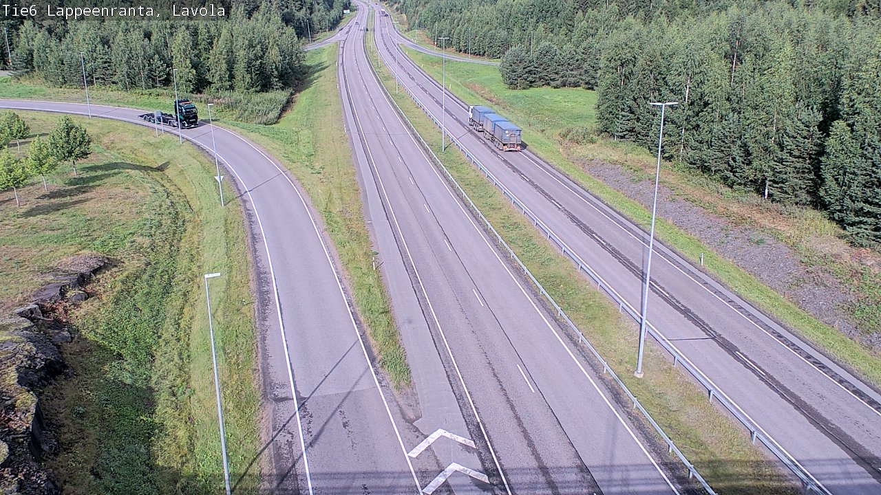 Weather Camera Image Road 6 Lappeenranta, Lavola, Lappeenranta, Etelä-Karjala