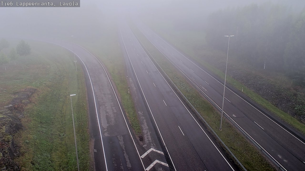 Weather Camera Image Road 6 Lappeenranta, Lavola, Lappeenranta, Etelä-Karjala
