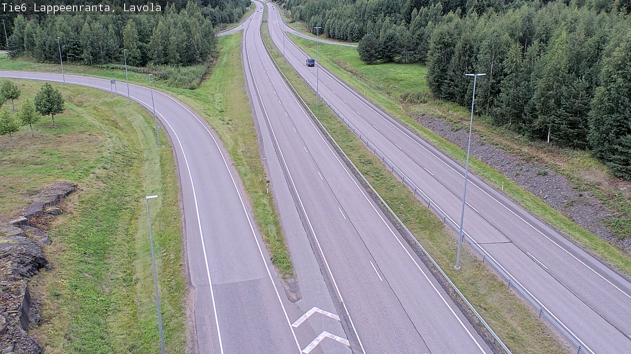 Weather Camera Image Väg 6 Villmanstrand, Lavola, Lappeenranta, Etelä-Karjala