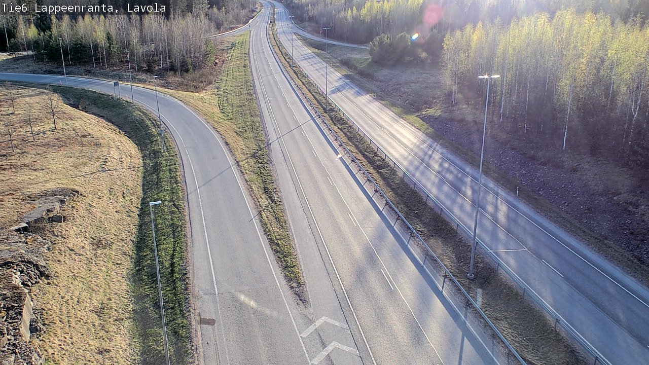 Weather Camera Image Väg 6 Villmanstrand, Lavola, Lappeenranta, Etelä-Karjala