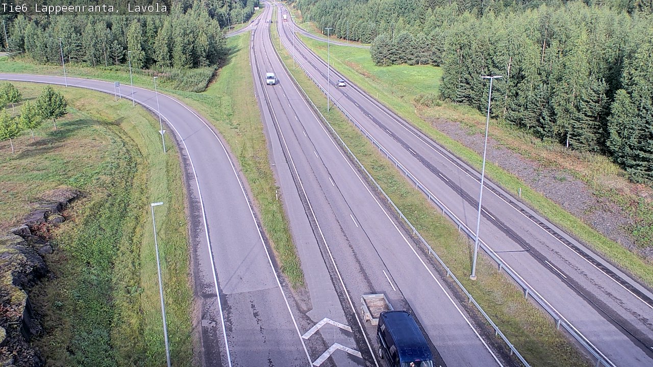 Weather Camera Image Road 6 Lappeenranta, Lavola, Lappeenranta, Etelä-Karjala
