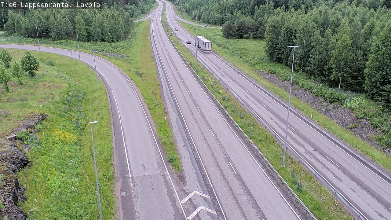 Weather Camera Image Väg 6 Villmanstrand, Lavola, Lappeenranta, Etelä-Karjala