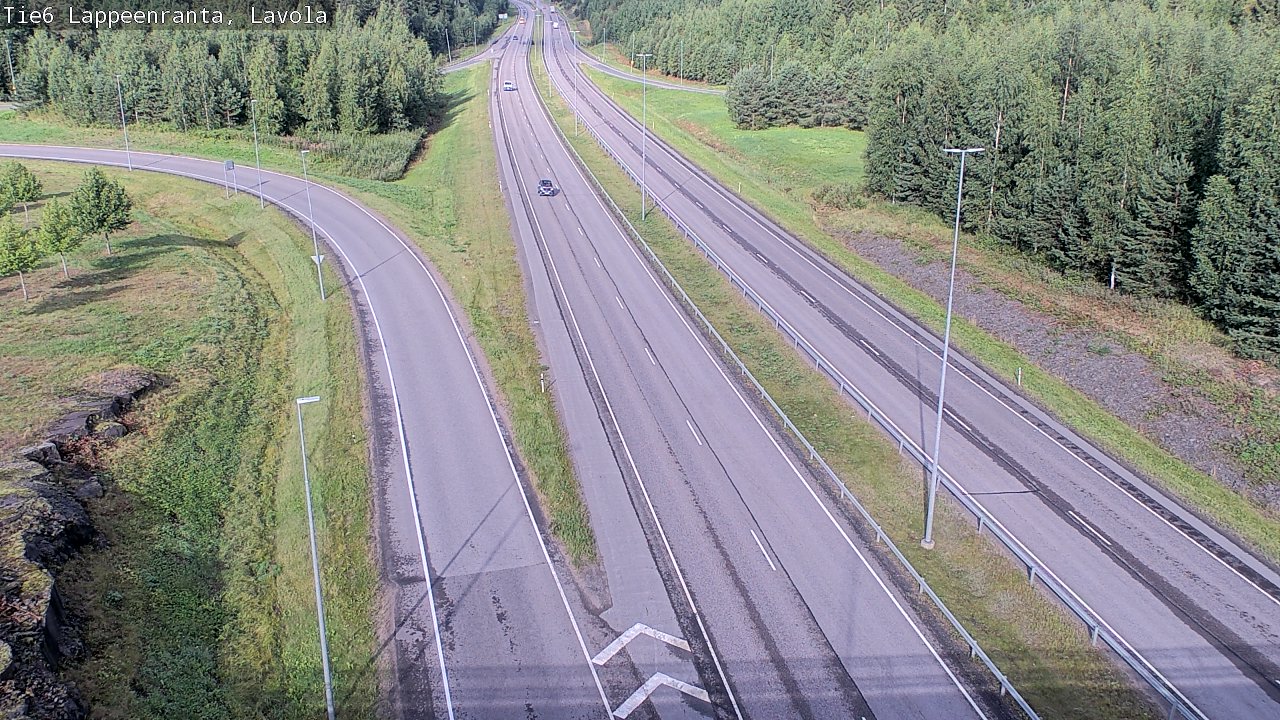 Weather Camera Image Road 6 Lappeenranta, Lavola, Lappeenranta, Etelä-Karjala