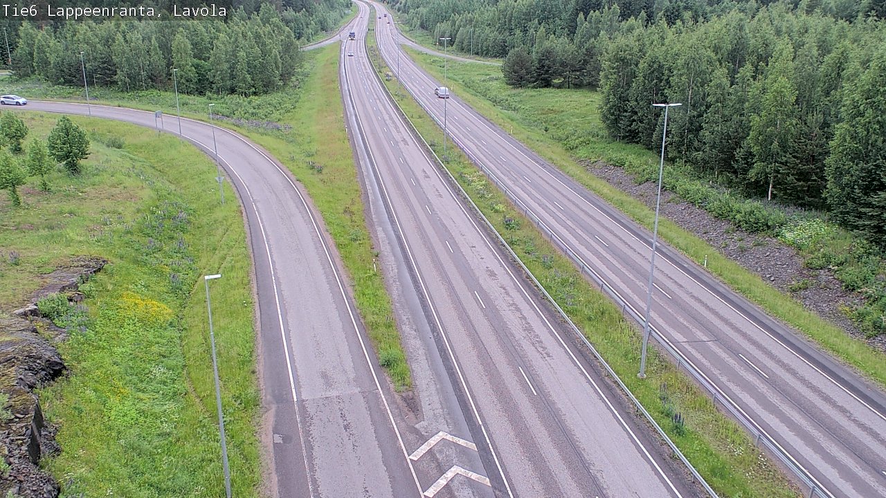Weather Camera Image Väg 6 Villmanstrand, Lavola, Lappeenranta, Etelä-Karjala