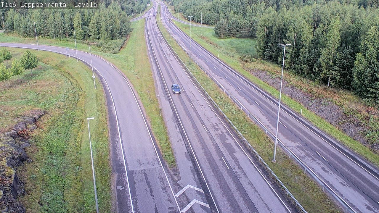 Weather Camera Image Road 6 Lappeenranta, Lavola, Lappeenranta, Etelä-Karjala