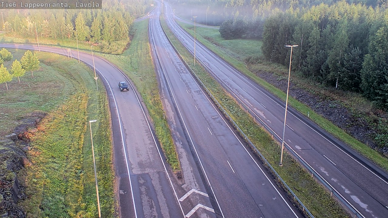 Weather Camera Image Road 6 Lappeenranta, Lavola, Lappeenranta, Etelä-Karjala