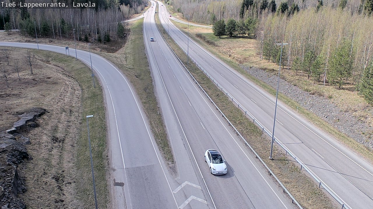 Weather Camera Image Väg 6 Villmanstrand, Lavola, Lappeenranta, Etelä-Karjala