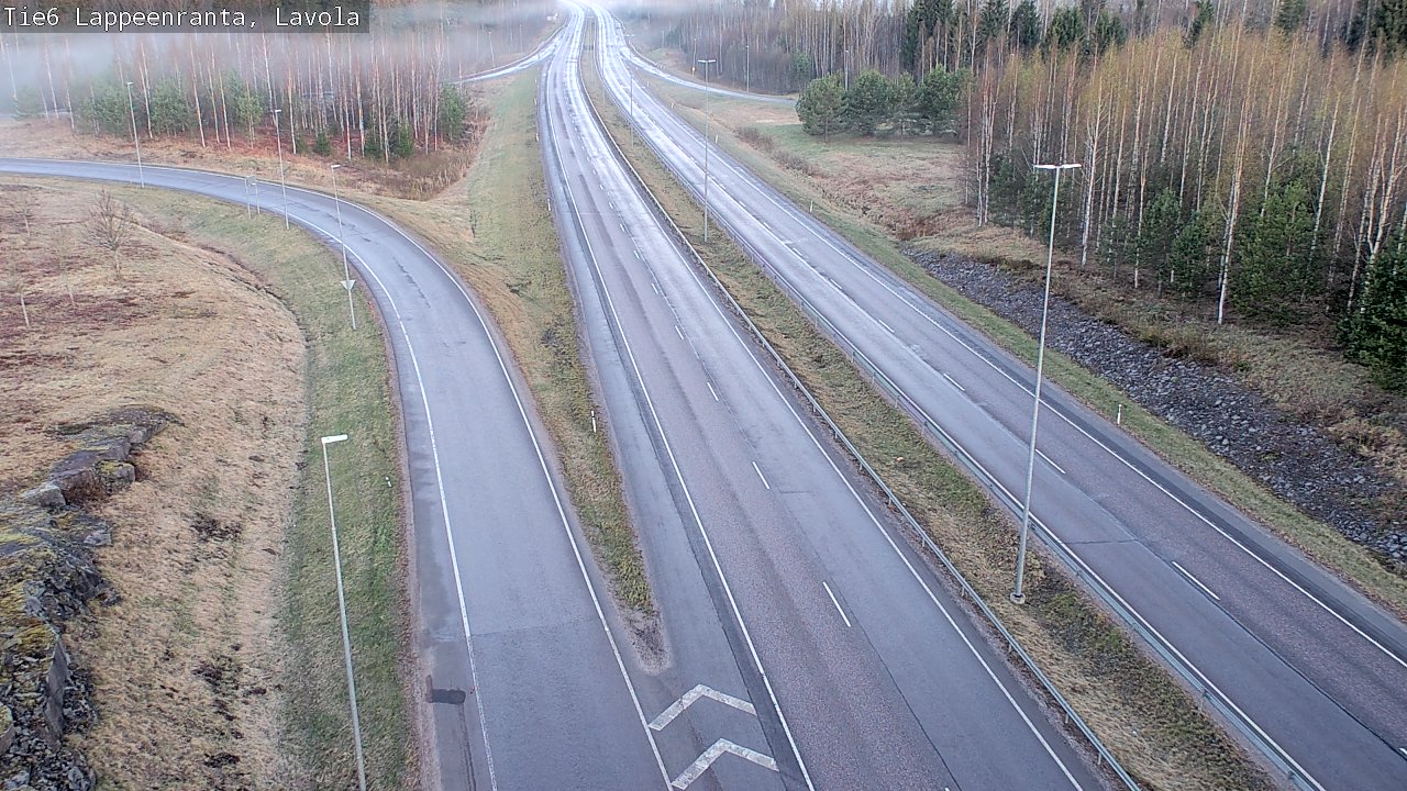 Weather Camera Image Väg 6 Villmanstrand, Lavola, Lappeenranta, Etelä-Karjala