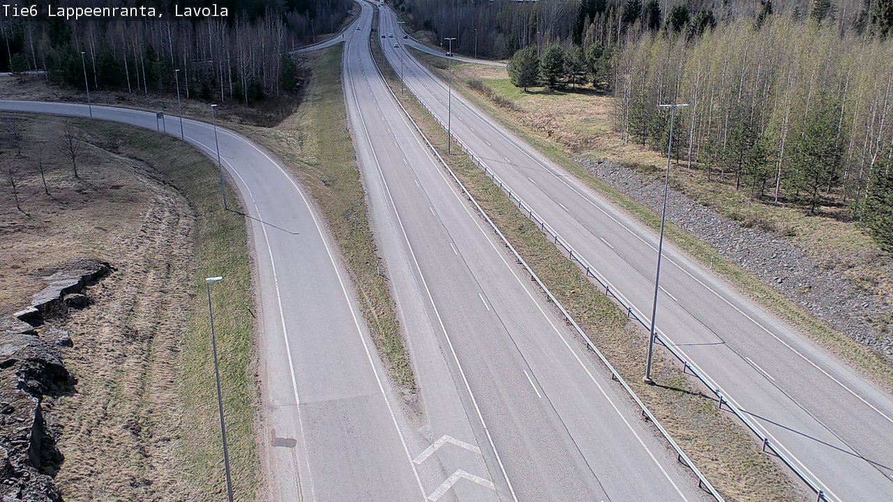Weather Camera Image Väg 6 Villmanstrand, Lavola, Lappeenranta, Etelä-Karjala