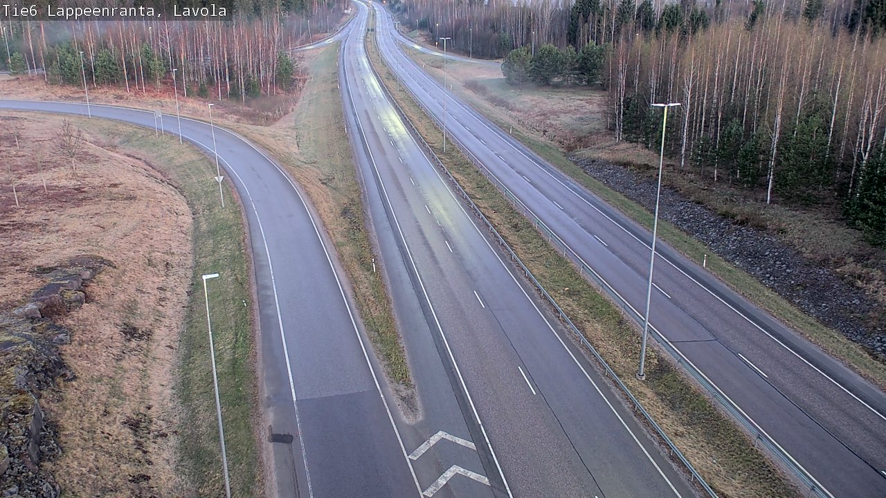 Weather Camera Image Väg 6 Villmanstrand, Lavola, Lappeenranta, Etelä-Karjala