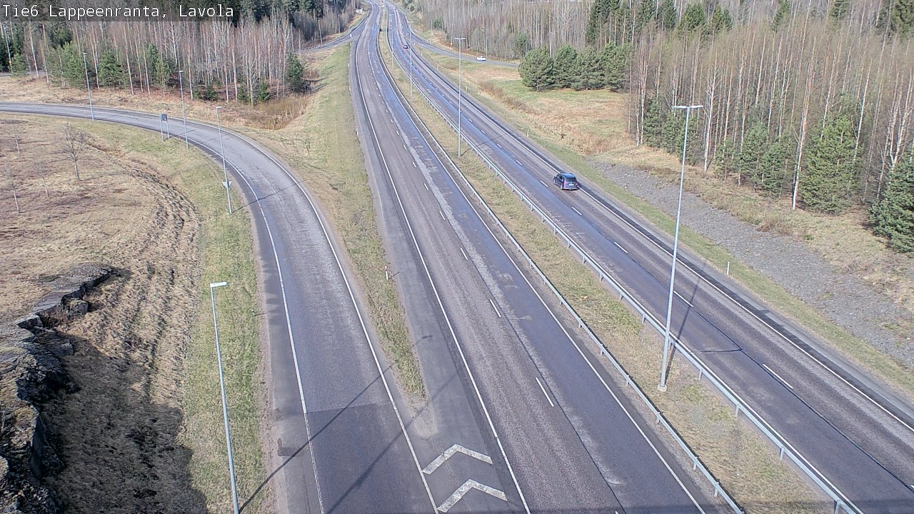 Weather Camera Image Väg 6 Villmanstrand, Lavola, Lappeenranta, Etelä-Karjala