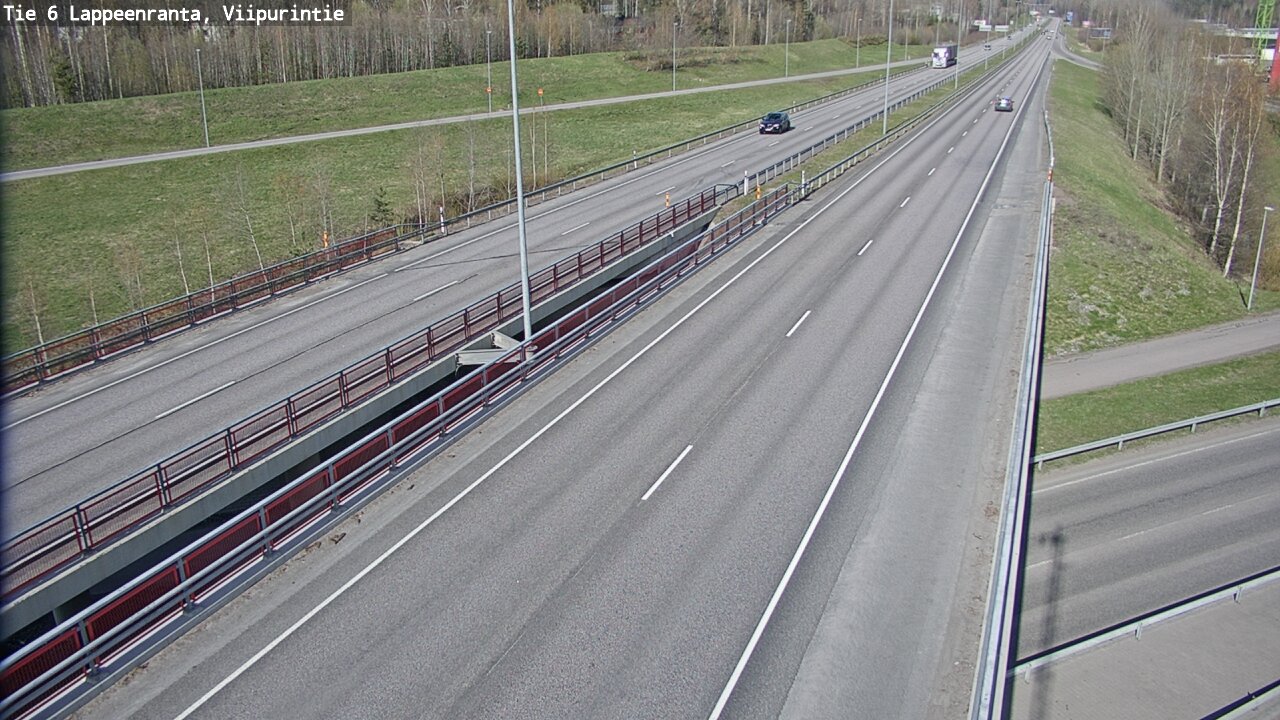 Weather Camera Image Road 6 Lappeenranta, Viipurintie, Lappeenranta, Etelä-Karjala
