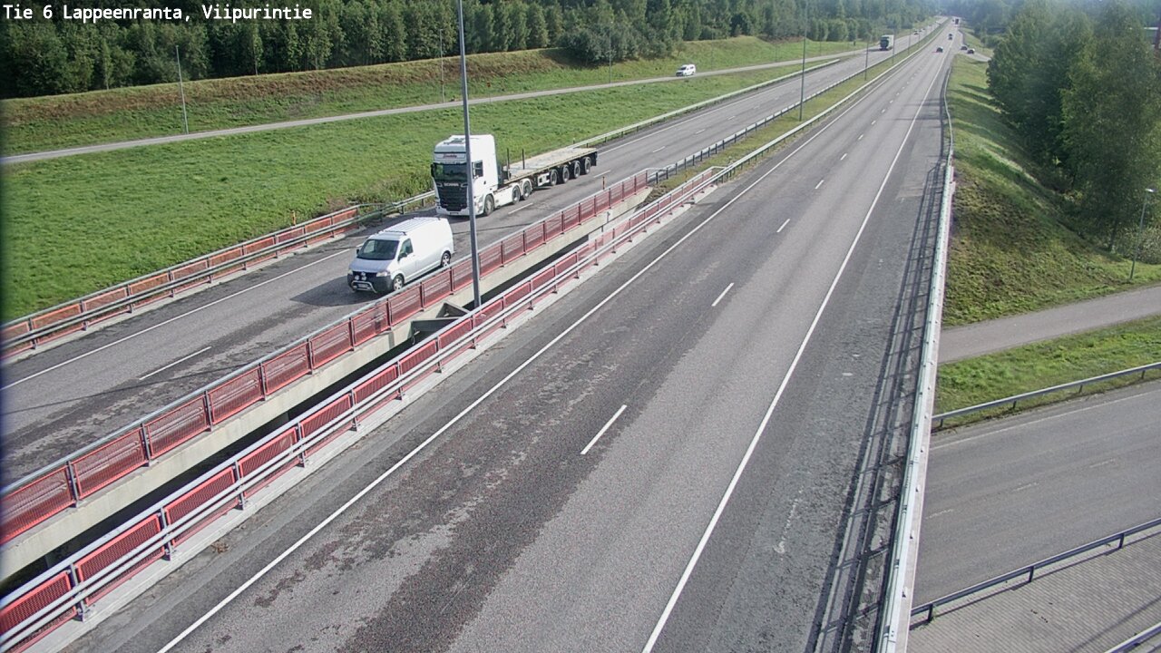 Weather Camera Image Road 6 Lappeenranta, Viipurintie, Lappeenranta, Etelä-Karjala