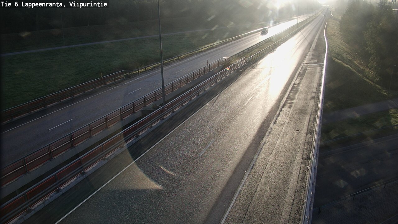 Weather Camera Image Road 6 Lappeenranta, Viipurintie, Lappeenranta, Etelä-Karjala
