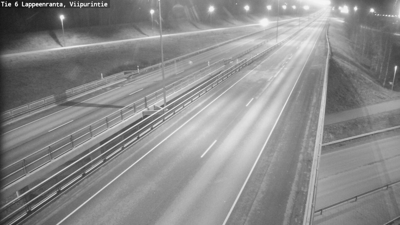 Weather Camera Image Road 6 Lappeenranta, Viipurintie, Lappeenranta, Etelä-Karjala