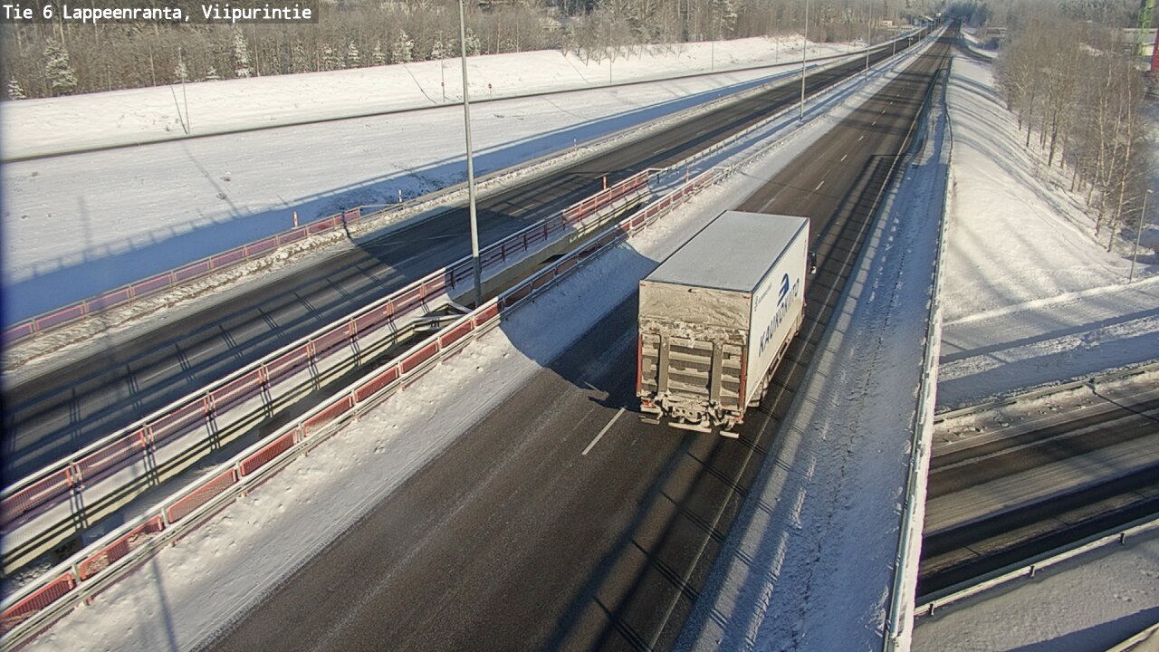 Weather Camera Image Road 6 Lappeenranta, Viipurintie, Lappeenranta, Etelä-Karjala