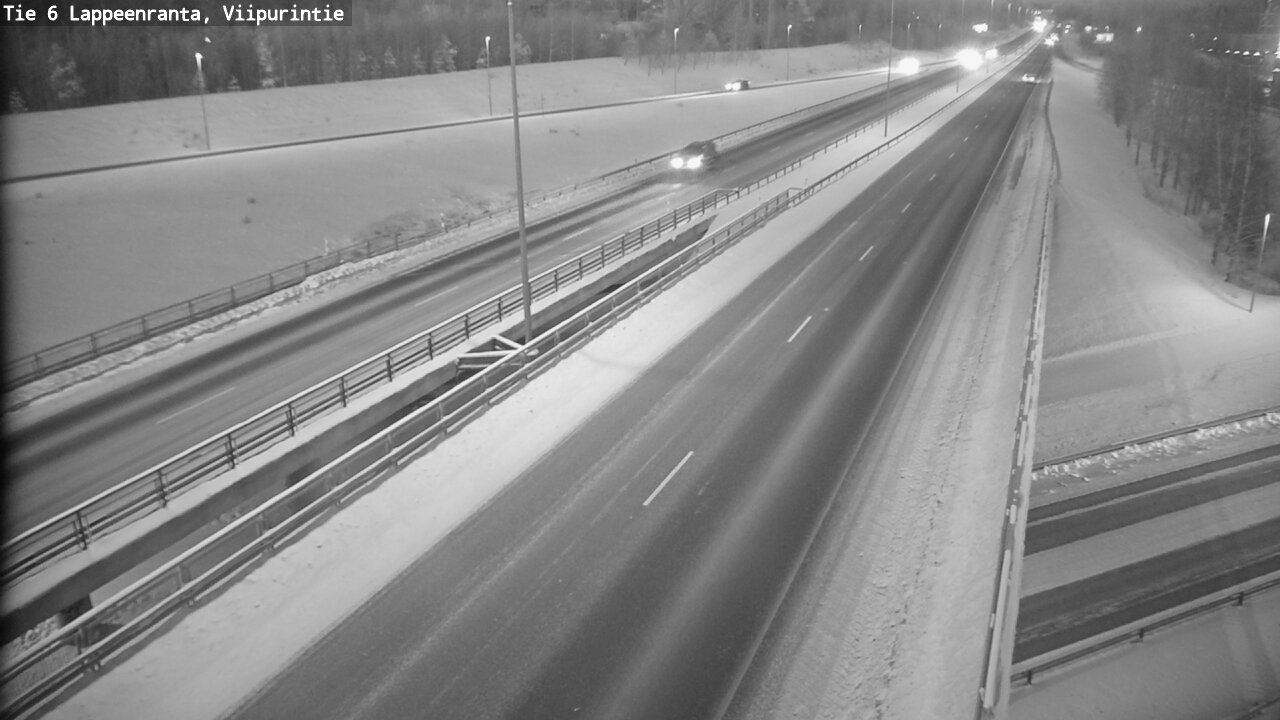 Weather Camera Image Road 6 Lappeenranta, Viipurintie, Lappeenranta, Etelä-Karjala