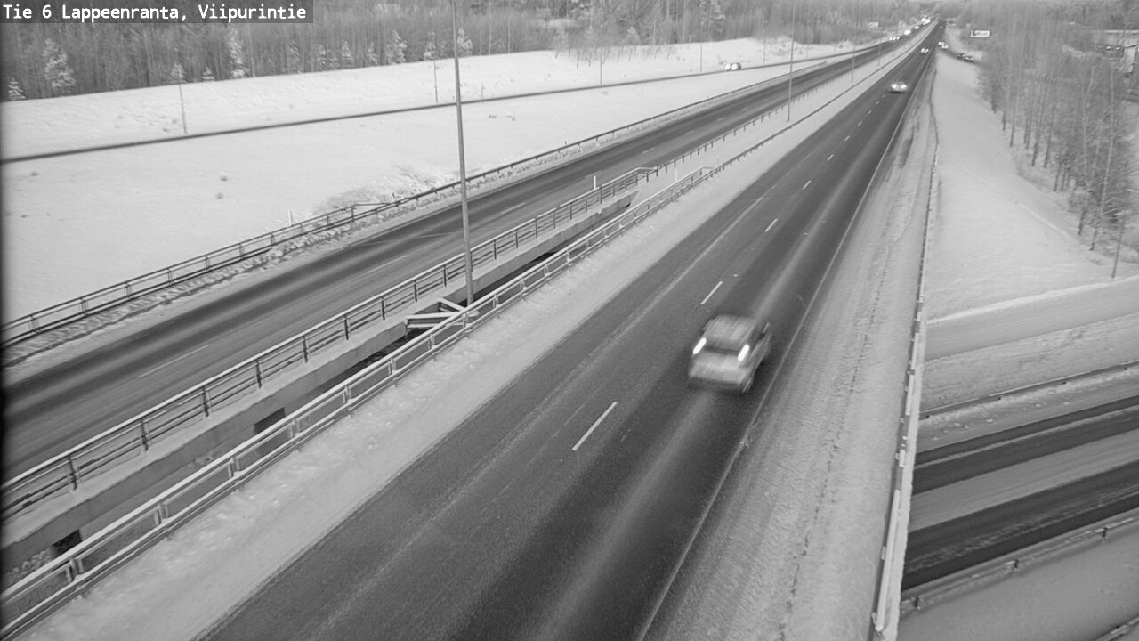 Weather Camera Image Road 6 Lappeenranta, Viipurintie, Lappeenranta, Etelä-Karjala