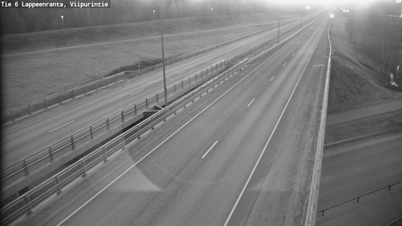 Weather Camera Image Road 6 Lappeenranta, Viipurintie, Lappeenranta, Etelä-Karjala