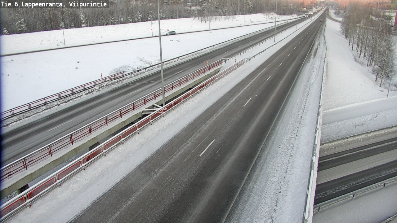 Weather Camera Image Road 6 Lappeenranta, Viipurintie, Lappeenranta, Etelä-Karjala