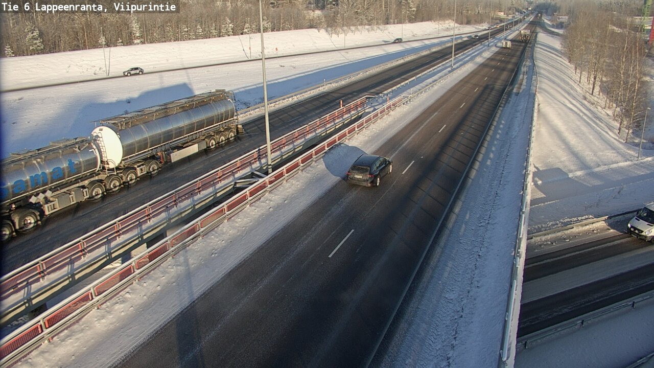 Weather Camera Image Road 6 Lappeenranta, Viipurintie, Lappeenranta, Etelä-Karjala