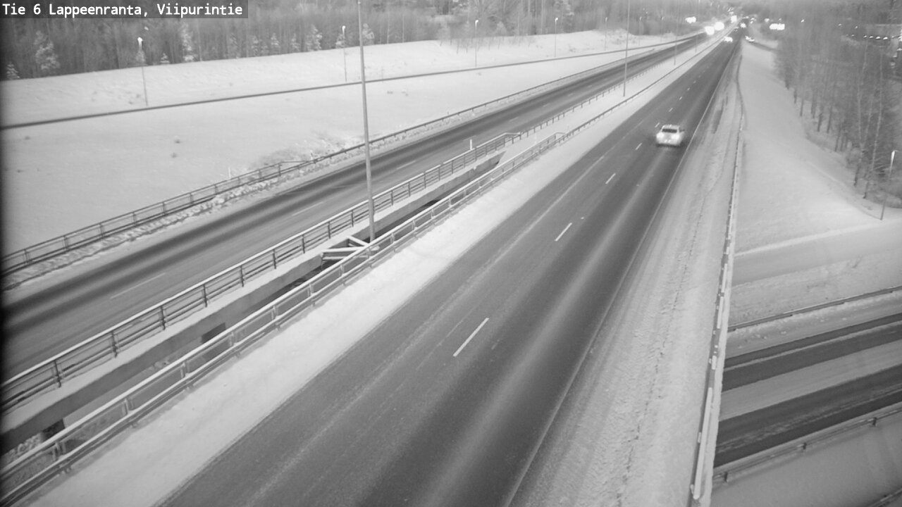 Weather Camera Image Road 6 Lappeenranta, Viipurintie, Lappeenranta, Etelä-Karjala