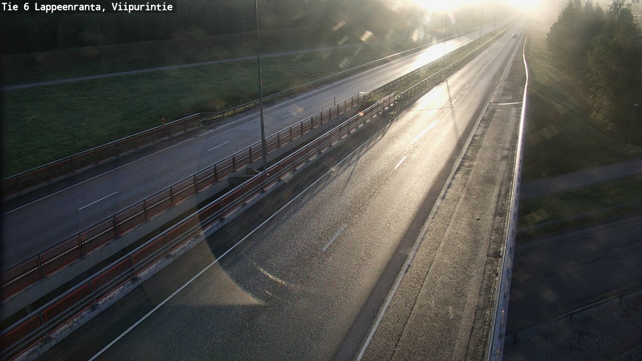 Weather Camera Image Road 6 Lappeenranta, Viipurintie, Lappeenranta, Etelä-Karjala