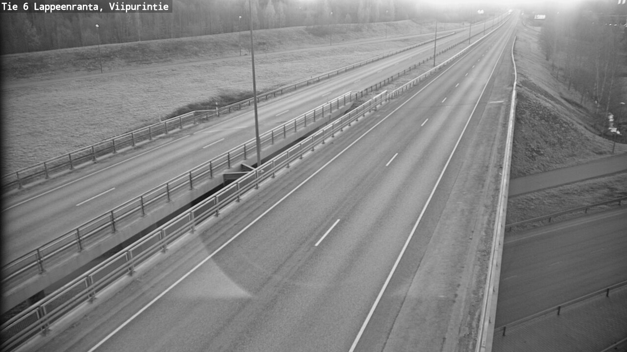 Weather Camera Image Road 6 Lappeenranta, Viipurintie, Lappeenranta, Etelä-Karjala