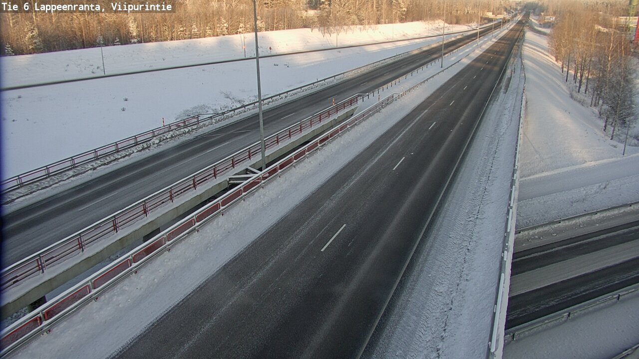 Weather Camera Image Road 6 Lappeenranta, Viipurintie, Lappeenranta, Etelä-Karjala