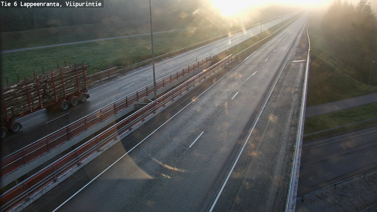Weather Camera Image Road 6 Lappeenranta, Viipurintie, Lappeenranta, Etelä-Karjala