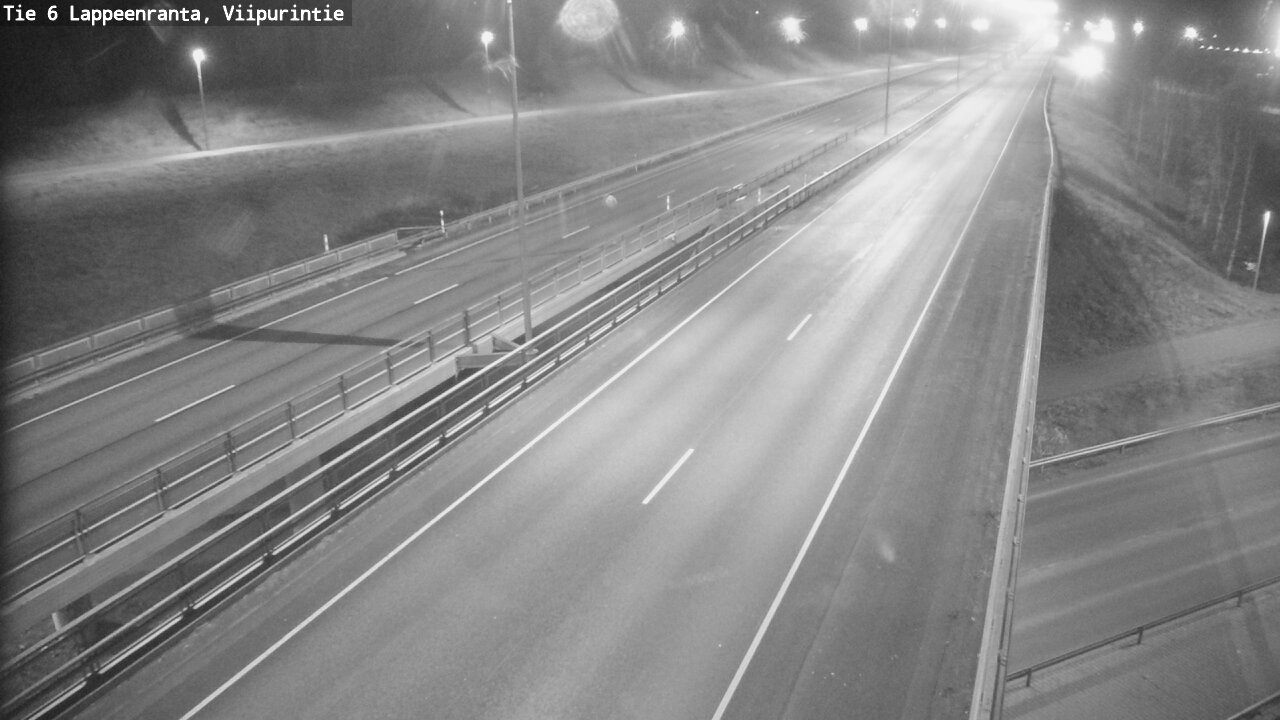 Weather Camera Image Road 6 Lappeenranta, Viipurintie, Lappeenranta, Etelä-Karjala