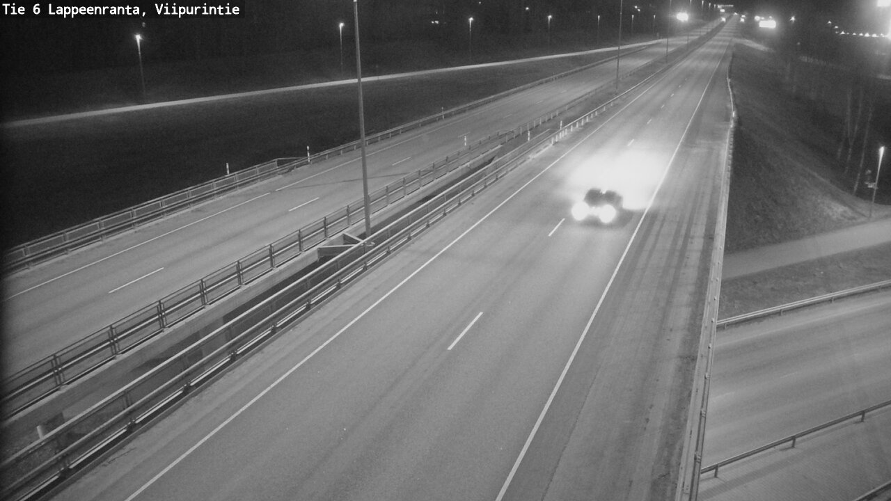 Weather Camera Image Road 6 Lappeenranta, Viipurintie, Lappeenranta, Etelä-Karjala