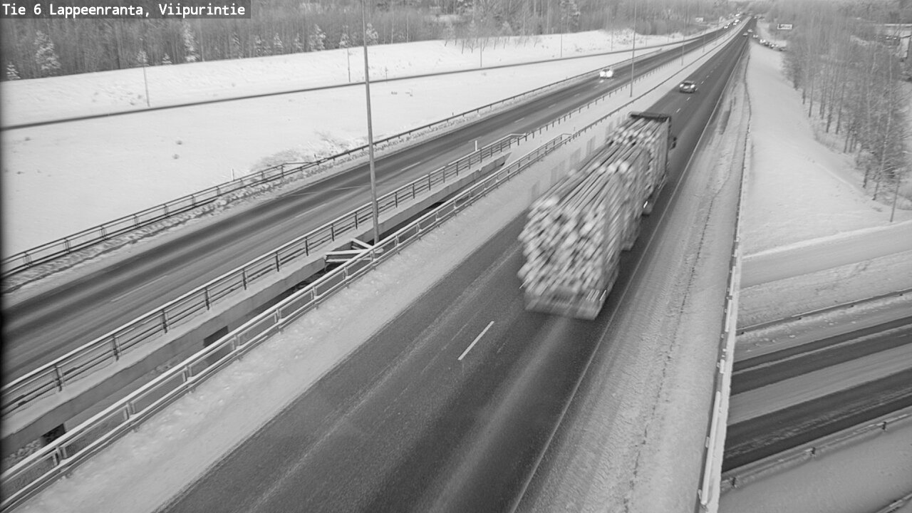 Weather Camera Image Road 6 Lappeenranta, Viipurintie, Lappeenranta, Etelä-Karjala