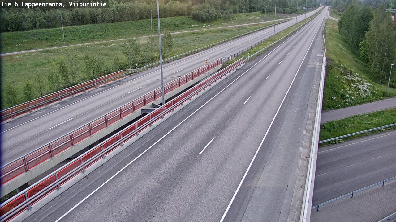Weather Camera Image Road 6 Lappeenranta, Viipurintie, Lappeenranta, Etelä-Karjala