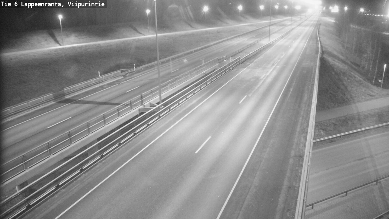 Weather Camera Image Road 6 Lappeenranta, Viipurintie, Lappeenranta, Etelä-Karjala